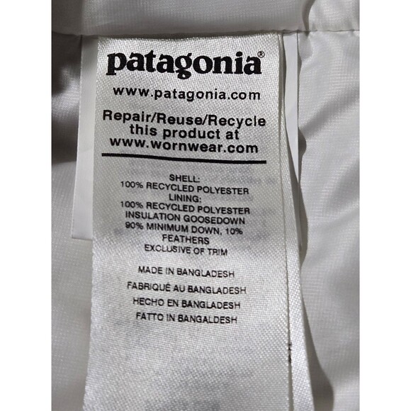 Patagonia Women's Down Sweater Puffer Jacket Off white Women's Large - Picture 4 of 7